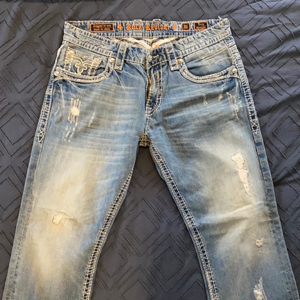 Men’s rock revival jeans